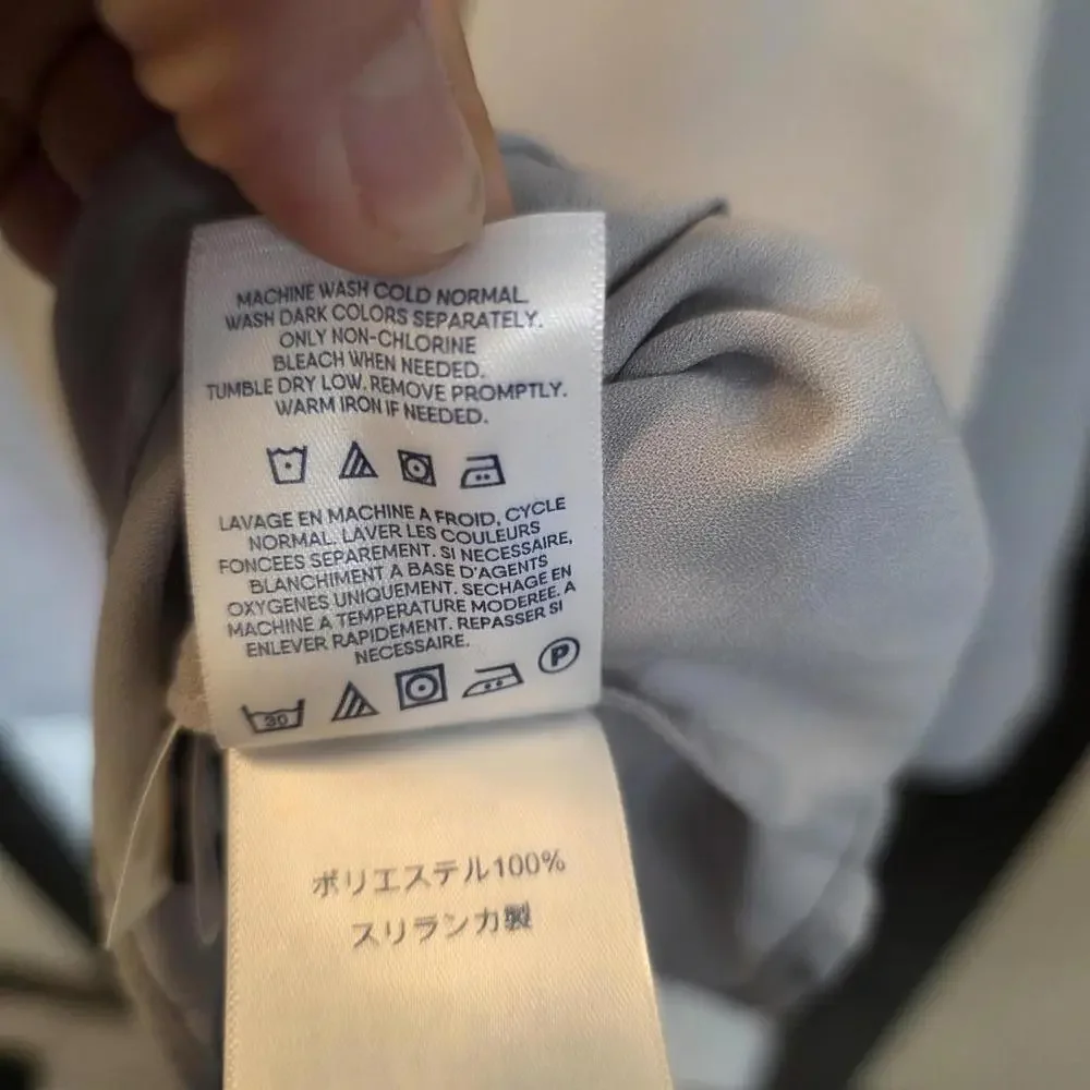 Lands' End Women's Grey Button-Up Blouse- 22W NWOT - Picture 4 of 8